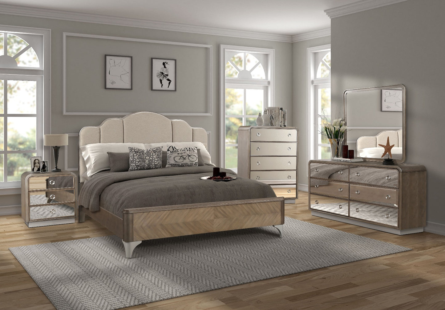 Cascade Bedroom Collection - Birch Solids Primavera Veneers