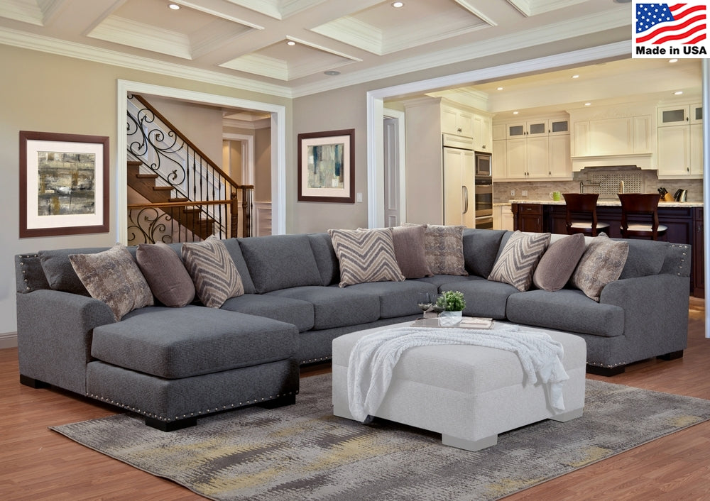 Olympia Sectional - Wood Midnight