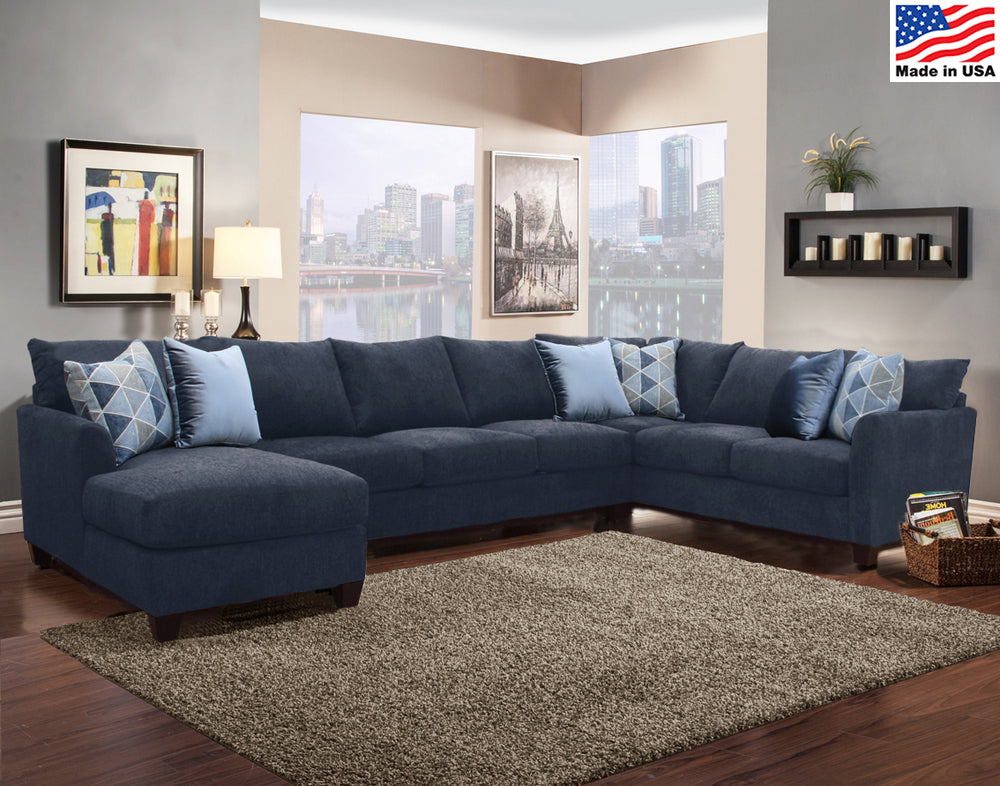 Pompei Sectional - Navy