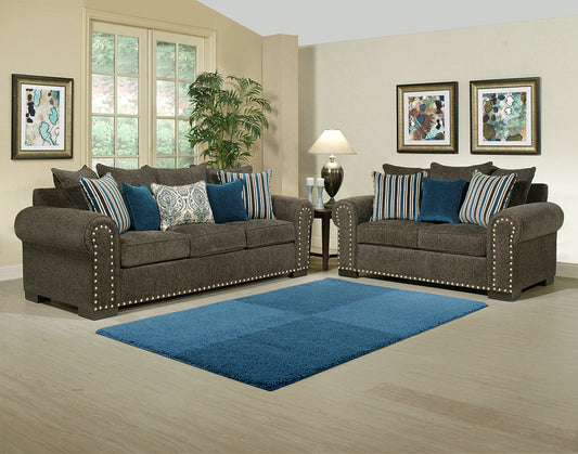 Razor Sofa & Loveseat - Charcoal