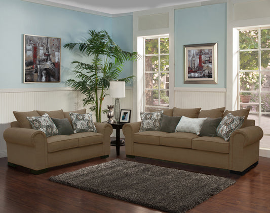 Rocky 2 Pc Sofa Set - Baltimore Chocolate