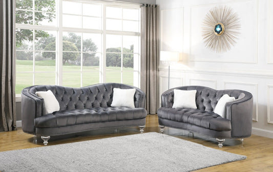 Hannah 2 Pc Upholstered Living room set - 3 Colors