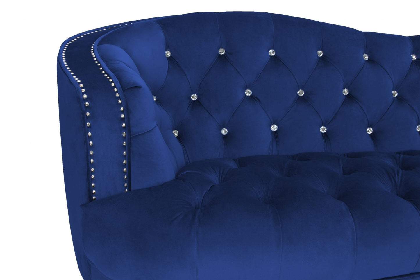 Hannah 2 Pc Sofa Set - Navy Blue