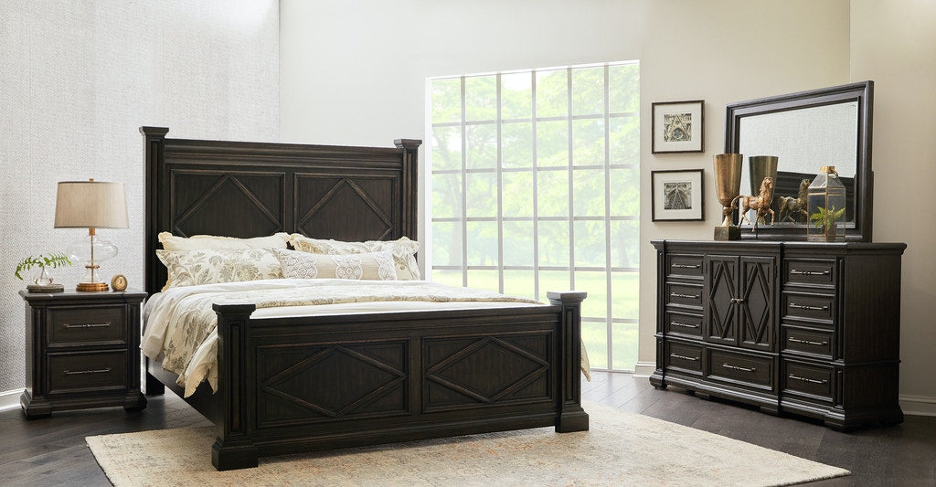 Canyon Creek Bedroom Collection - Distressed Chocolate Finish