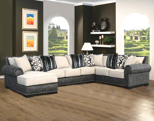 Comfort Industries Samson 3 Pc Sectional - Seasalt