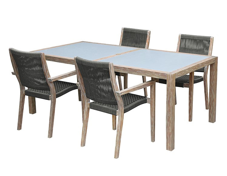 Sienna & Madsen 5 Pc Grey Teak Finish