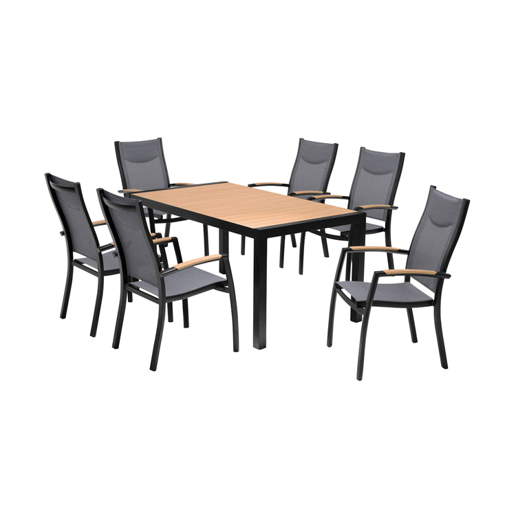 Armen Living Panama 7 Pc Dining Set