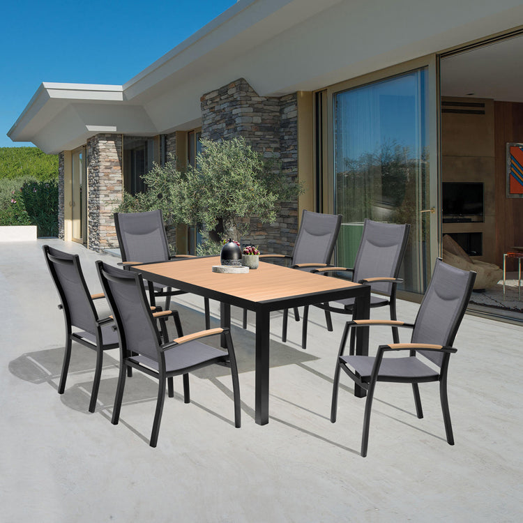 Armen Living Panama 7 Pc Dining Set