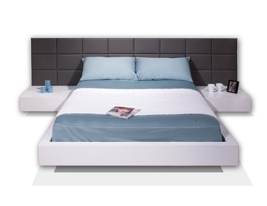 Sharon Modern Lacquer Bed - Sharelle Furnishings