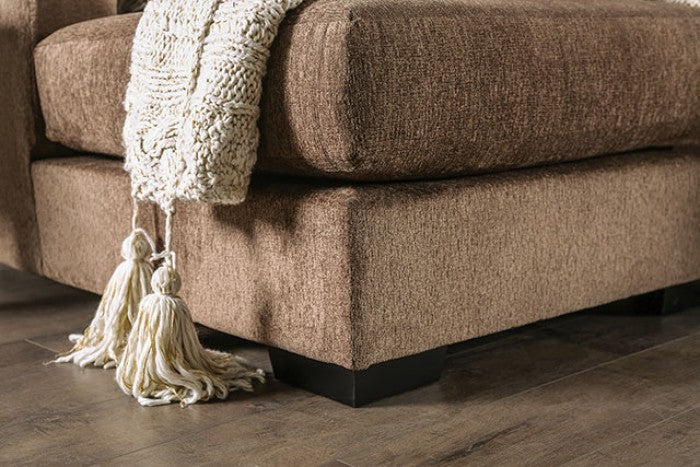 Farringdon SM1122 Brown Chenille Oversized Sectional - U Shaped