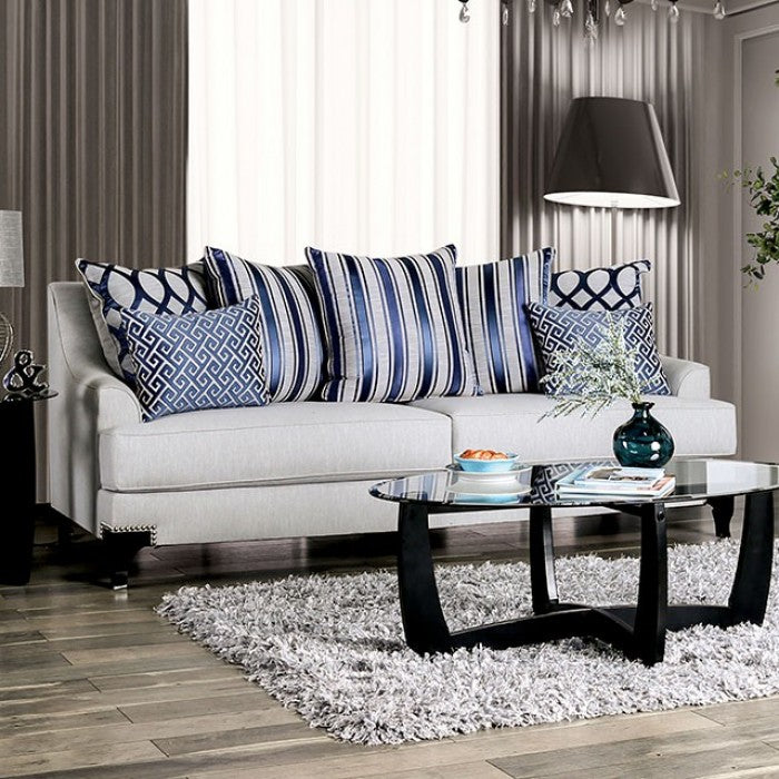 Sisseton Sofa Collection - Light Grey, Purple or Navy