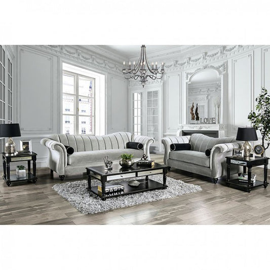 Marvin Sofa Collection SM2227 - Pewter Chenille Fabric