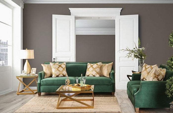 Verdante SM2271 Sofa Collection - Emerald Green