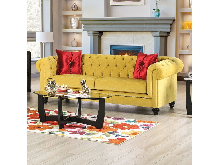 Eliza Glam Sofa Collection SM2284 - Rolled Arms