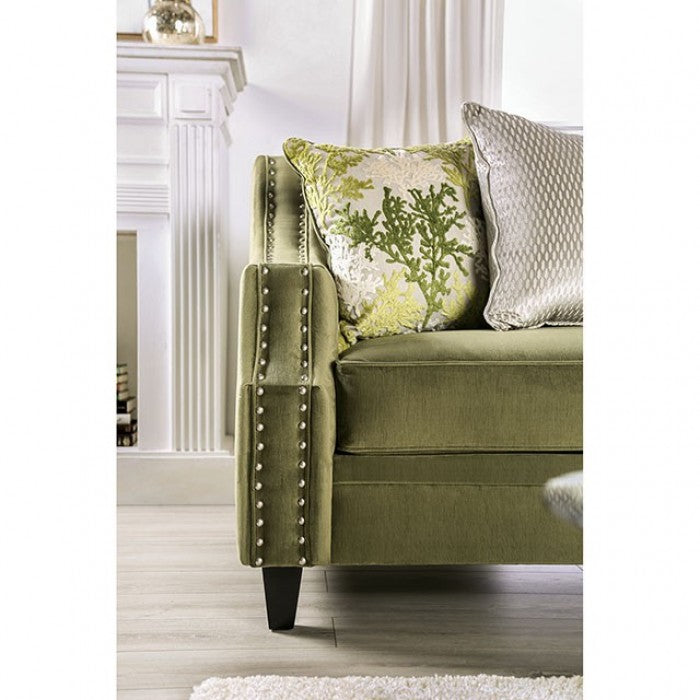 Kaye 2 Pc Sofa Collection - Transitional Green