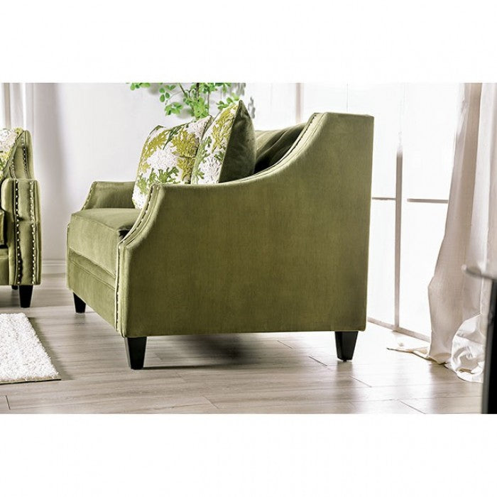 Kaye 2 Pc Sofa Collection - Transitional Green