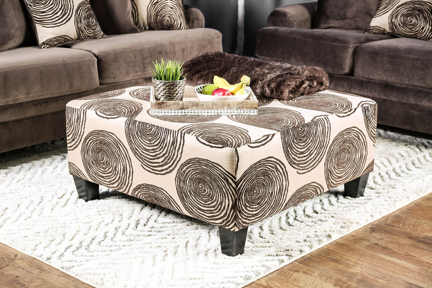 Bonaventura Ottoman SM5142BR-OT - Brown