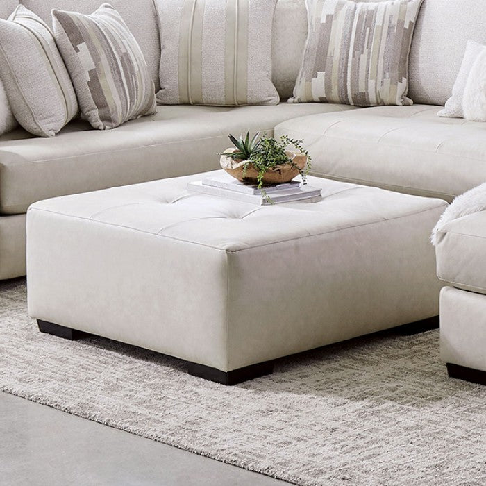 Warrenton Ivory Ottoman