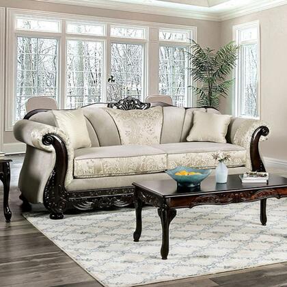 Newdale SM6425 Sofa & Loveseat - Ivory Chenille