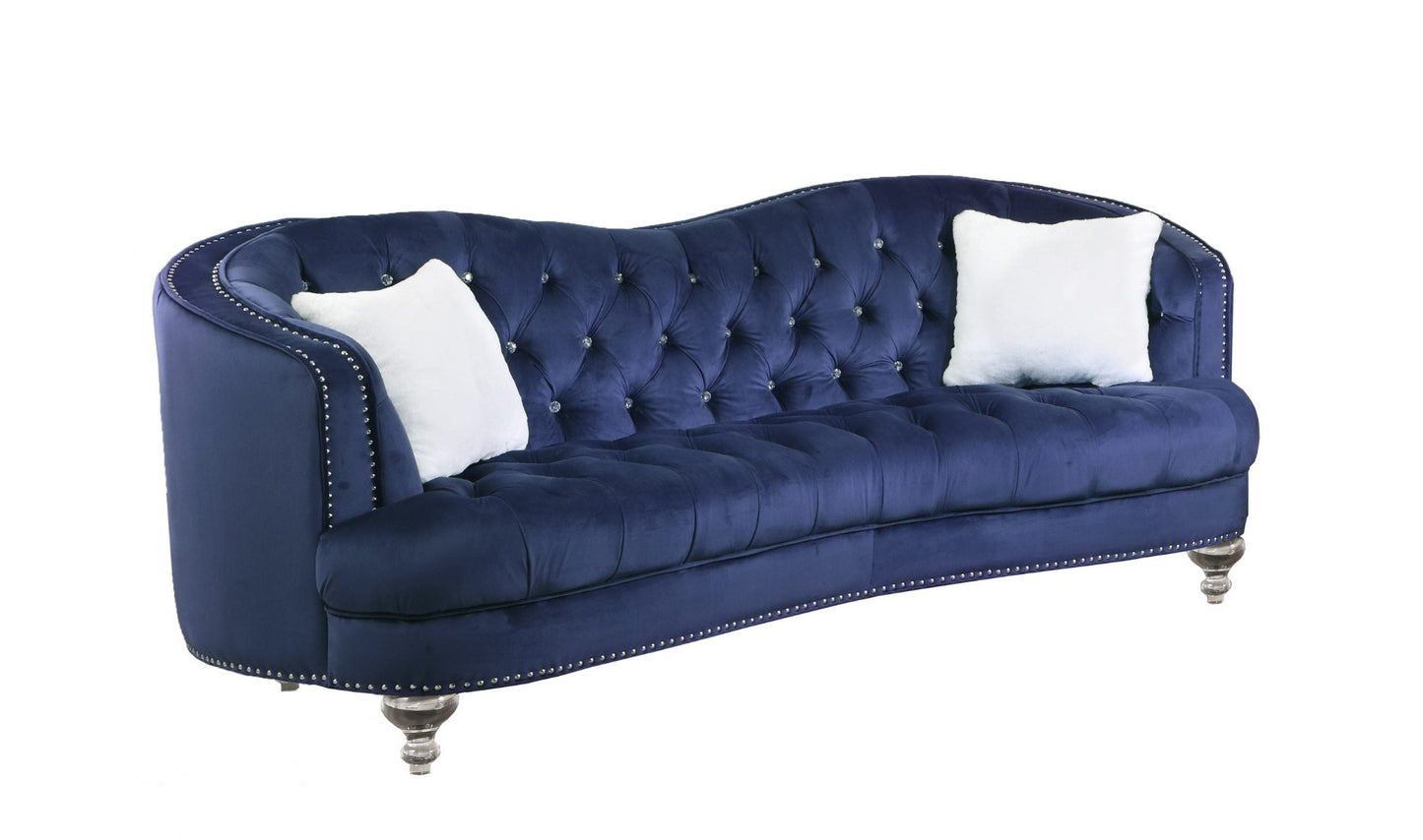 Hannah 2 Pc Sofa Set - Navy Blue