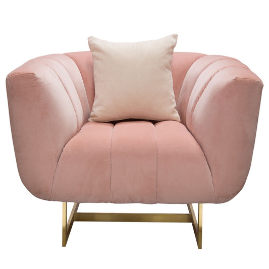 Diamond Sofa Venus Chair - Blush Fabric