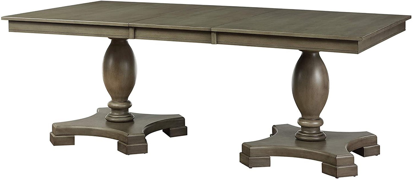 Juego de comedor con pedestal doble Waylon - 2 extensiones